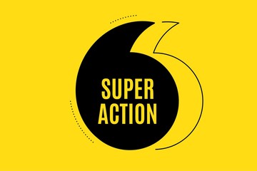 Quote banner with text. Super action symbol. Special offer price sign. Advertising discounts symbol. Texting quote template. Creative quotation marks design. Repetition statement. Vector