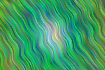 Green and blue waves abstract vector background. Simple pattern.