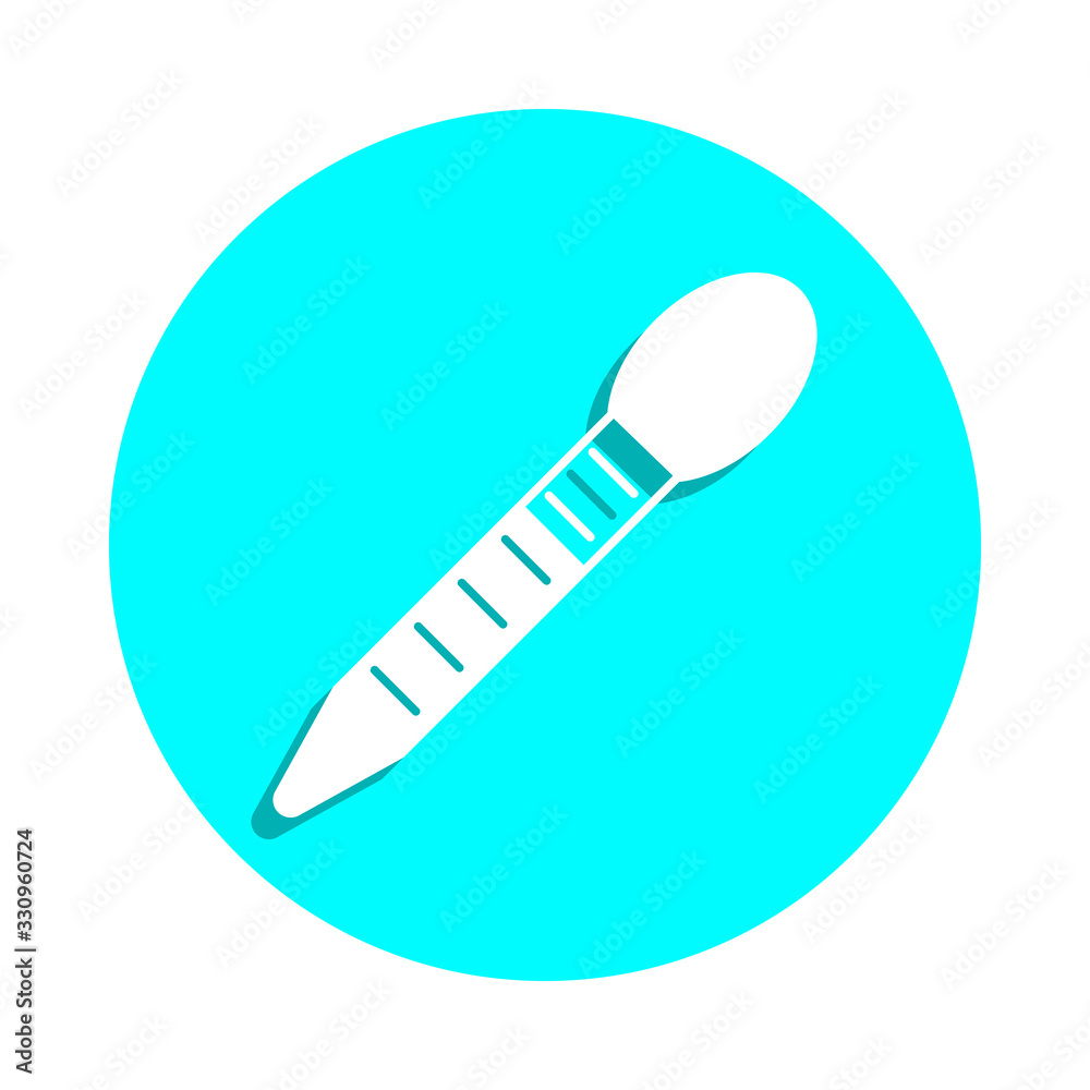 Poster thermometer badge icon. simple glyph, flat vector of web icons for ui and ux, website or mobile appl