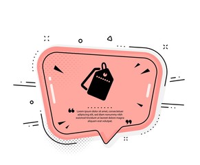 Sale tags icon. Quote speech bubble. Shopping labels. Discount coupon symbol. Quotation marks. Classic sale tags icon. Vector