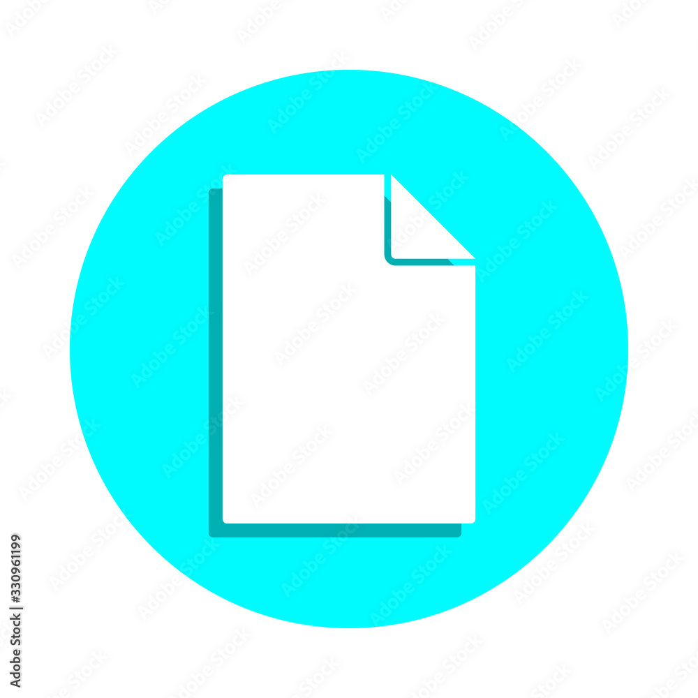 Poster paper badge icon. simple glyph, flat vector of web icons for ui and ux, website or mobile applicatio