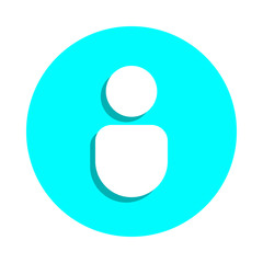 Contact badge icon. Simple glyph, flat vector of web icons for ui and ux, website or mobile application