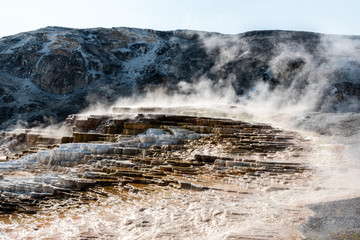 mammoth hot springs yellowstone national park 