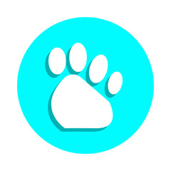 Trail badge icon. Simple glyph, flat vector of web icons for ui and ux, website or mobile application