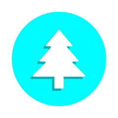 Spruce badge icon. Simple glyph, flat vector of web icons for ui and ux, website or mobile application