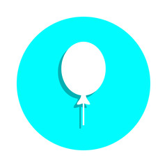 Ball badge icon. Simple glyph, flat vector of web icons for ui and ux, website or mobile application