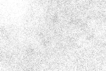 Black grainy texture isolated on white background. Dust overlay. Dark noise granules. Digitally generated image. Vector design elements. Illustration, Eps 10.