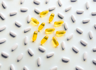 Capsules and pills.
