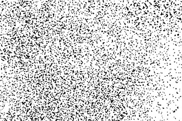 Black grainy texture isolated on white background. Dust overlay. Dark noise granules. Digitally generated image. Vector design elements. Illustration, Eps 10.