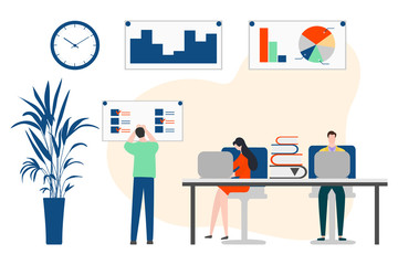 Vector Office Worker people Business Teamwork Job