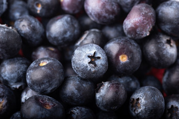 group of blueberries close-up