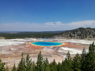 Fototapeta premium grand prismatic e geyser yellowston national park