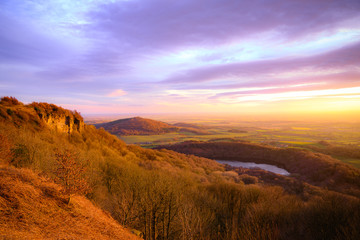 Golden Sunset on Sutton Bank