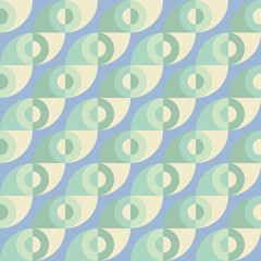 Repeated geometric forms. Abstract vector seamless pattern.