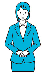 女性のシンプルなイラスト