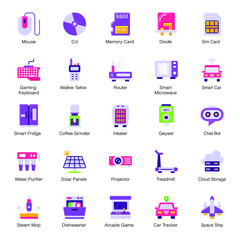 Technological Devices Flat Icons