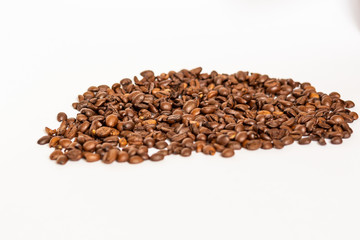 Coffee beans on a white background / Background