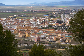 Fototapeta premium views of the town of Humilladero, Antequera region, Malaga. Spain