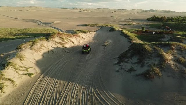 Flyby of Paoay Sand Dunes in Ilocos Norte, Philippines