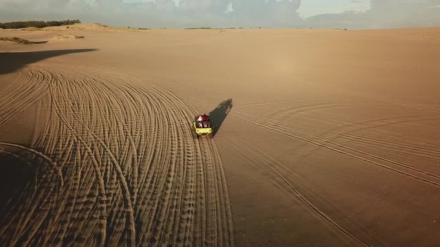 Flyby of Paoay Sand Dunes in Ilocos Norte, Philippines