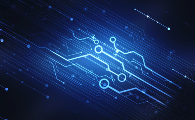 Abstract futuristic circuit board Illustration, high computer technology background. Hi-tech digital technology concept.Digital Abstract technology background