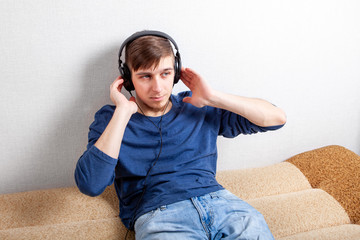 Young Man in Earphones