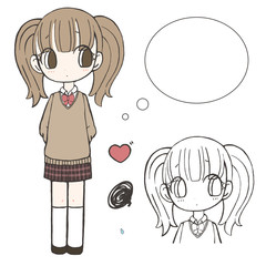 学生　女の子　セット