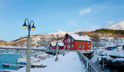 Narvik, beautiful polar destination in Norway - 330974956