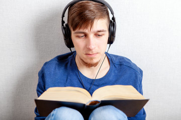 Young Man read a Book