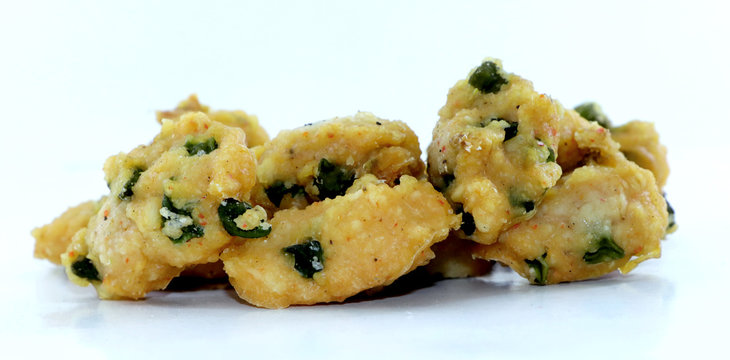 Cluster of home made tasty and healthy moong & urad dal masala vadi for preparing yummy recipe, India.