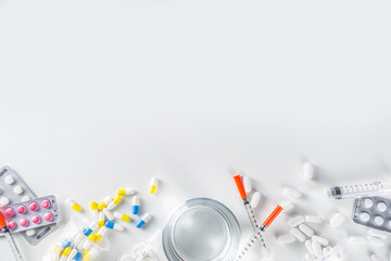 Pharmaceutical medicine pills concept