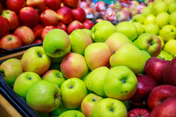 fruit apples in the store