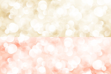 Soft Bright Abstract Bokeh Banners ,Soft Glow of the Sun , Defocused Lights, Vector Illustration