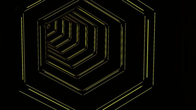 Hexa Tunnel VJ Loops Background