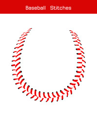 Baseball  Stitches  on a white background , vector design