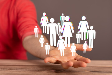 Concept of teamwork and partnership