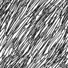 Scribble texture. Black and white seamless patterns.