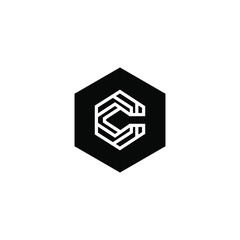 C logo design vector icon template