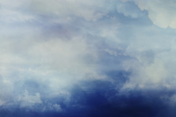 Obraz premium Image of stormy sky and clouds