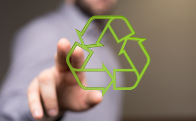 Minimal nature concept.Think Green.Ecology Concept. Environmentally friendly planet.