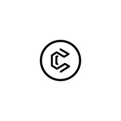 C logo design vector icon template