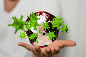 epidemic coronavirus 2019-nCoV, Novel Coronavirus Alert outbreak . Virus Covid 19-NCP. Spread of...