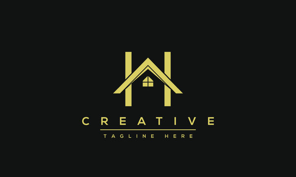 Modern creative letter H vector logo design. Minimalist H stylish monogram initial based icon.