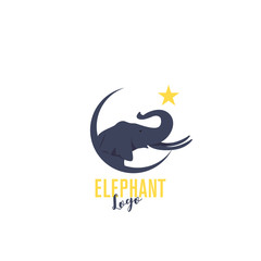Vector Elephant Sign Logo Design