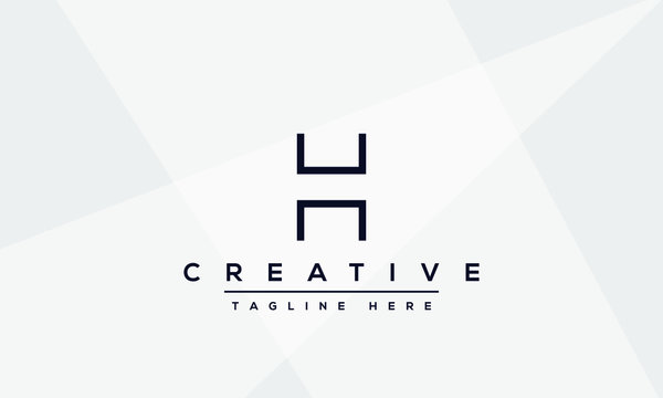Modern creative letter H vector logo design. Minimalist H stylish monogram initial based icon.