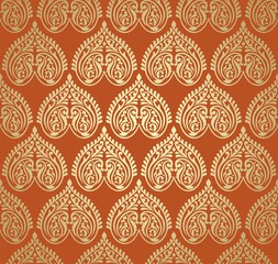traditional paisley floral pattern , textile , Rajasthan, India	