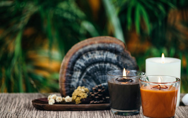 Aromatic Candles. Coffee and Sandalwood Scented Candles