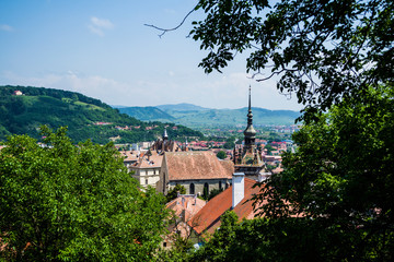 Landscape of Sighisoara city