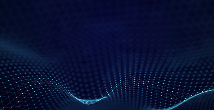 Abstract digital background. Big data code matrix. 3d rendering.