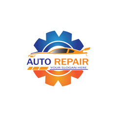 Auto Repairing Logo Vector. Automotive and Transportation Logo template